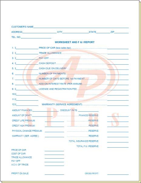 A Plus prints Custom Sales Sheets!